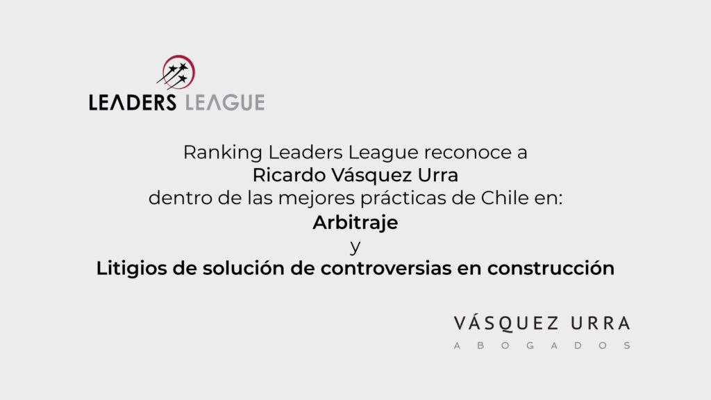 Ricardo Vásquez reconocido por el Ranking Leaders League dentro de las mejores prácticas de Chile